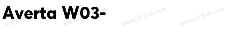 Averta W03字体转换